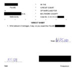 Verdict Sheet $625k