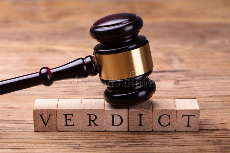 1724939154453 Close-up Of A Gavel Over Wooden Blocks With Text Verdict On Table